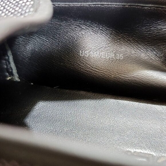 Vince Preston Black Textured Leather Trim Slip On Sneakers US 5 EU 35 - Picture 10 of 11